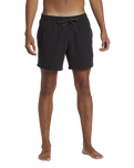 The Quiksilver Mens Everyday Solid Volley Shorts in Black