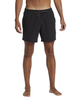 The Quiksilver Mens Everyday Solid Volley Shorts in Black