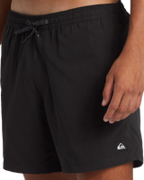 The Quiksilver Mens Everyday Solid Volley Shorts in Black