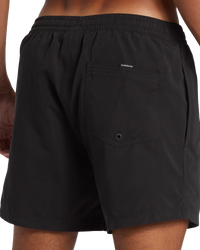 The Quiksilver Mens Everyday Solid Volley Shorts in Black