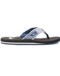 The Quiksilver Mens Monkey Abyss Flip Flops in Blue 6