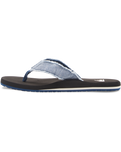 The Quiksilver Mens Monkey Abyss Flip Flops in Blue 6