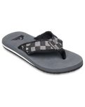 The Quiksilver Mens Monkey Abyss Flip Flops in Grey