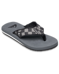 The Quiksilver Mens Monkey Abyss Flip Flops in Grey