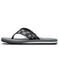 The Quiksilver Mens Monkey Abyss Flip Flops in Grey