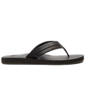 The Quiksilver Mens Carver Natural Flip Flops in Black & Brown