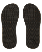 The Quiksilver Mens Carver Natural Flip Flops in Black & Brown