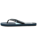 The Quiksilver Mens Molokai Panel Flip Flops in Blue & Grey