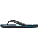 The Quiksilver Mens Molokai Panel Flip Flops in Blue & Grey