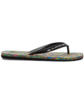 The Quiksilver Mens Molokai Recycled Flip Flops in Black & Blue