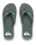 The Quiksilver Mens Molokai Core Flip Flops in Khaki