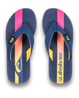 The Quiksilver Mens Molokai Layback II Flip Flops in Estate Blue Holmes