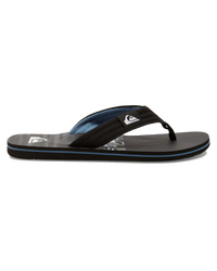 The Quiksilver Mens Molokai Layback II Flip Flops in Black 3