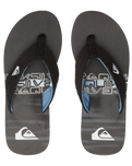 The Quiksilver Mens Molokai Layback II Flip Flops in Black 3