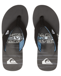 The Quiksilver Mens Molokai Layback II Flip Flops in Black 3