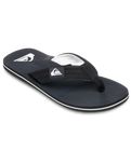 The Quiksilver Mens Molokai Layback II Flip Flops in Black Connect