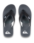 The Quiksilver Mens Molokai Layback II Flip Flops in Black Connect