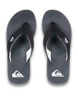 The Quiksilver Mens Molokai Layback II Flip Flops in Black Connect