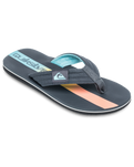 The Quiksilver Mens Molokai Layback II Flip Flops in Iron Gate Holmes