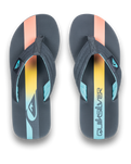 The Quiksilver Mens Molokai Layback II Flip Flops in Iron Gate Holmes