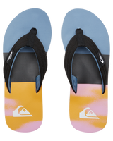 The Quiksilver Mens Molokai Layback II Flip Flops in Blue, Blue and Orange