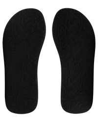 The Quiksilver Mens Molokai Layback II Flip Flops in Blue, Blue and Orange