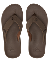 The Quiksilver Mens Rivi III Flip Flops in Brown