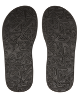 The Quiksilver Mens Rivi III Flip Flops in Black
