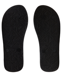 The Quiksilver Mens Molokai Art II Flip Flops in Black, Blue & Pink