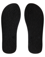 The Quiksilver Mens Molokai Art II Flip Flops in Black, Orange & Green