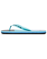 The Quiksilver Mens Molokai Stripe 25 Flip Flops in Nebulas Blue Bloomfade