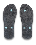 The Quiksilver Mens Molokai Stripe 25 Flip Flops in Nebulas Blue Bloomfade