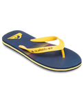 The Quiksilver Mens Molokai Stripe 25 Flip Flops in Estate Blue Connect