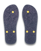 The Quiksilver Mens Molokai Stripe 25 Flip Flops in Estate Blue Connect