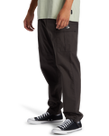 The Quiksilver Mens DNA Beach Cargo Trousers in Tarmac