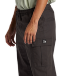 The Quiksilver Mens DNA Beach Cargo Trousers in Tarmac