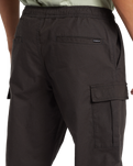 The Quiksilver Mens DNA Beach Cargo Trousers in Tarmac