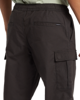 The Quiksilver Mens DNA Beach Cargo Trousers in Tarmac