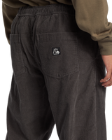 The Quiksilver Mens DNA Cord Beach Trousers in Tarmac