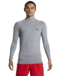 The Quiksilver Everyday Long Sleeved Rash Vest in Quarry Heather