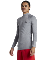 The Quiksilver Everyday Long Sleeved Rash Vest in Quarry Heather