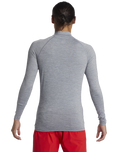 The Quiksilver Everyday Long Sleeved Rash Vest in Quarry Heather