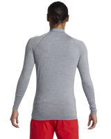 The Quiksilver Everyday Long Sleeved Rash Vest in Quarry Heather