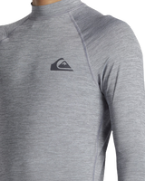 The Quiksilver Everyday Long Sleeved Rash Vest in Quarry Heather