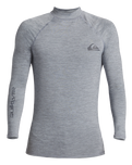 The Quiksilver Everyday Long Sleeved Rash Vest in Quarry Heather