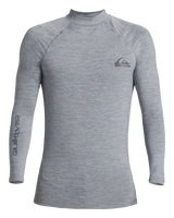 The Quiksilver Everyday Long Sleeved Rash Vest in Quarry Heather