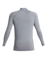 The Quiksilver Everyday Long Sleeved Rash Vest in Quarry Heather