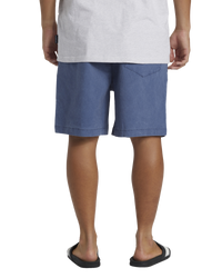 The Quiksilver Mens Taxer Walkshorts in Crown Blue