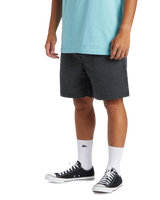 The Quiksilver Mens Taxer Walkshorts in Black