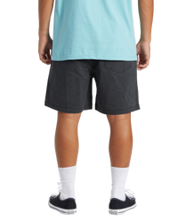 The Quiksilver Mens Taxer Walkshorts in Black